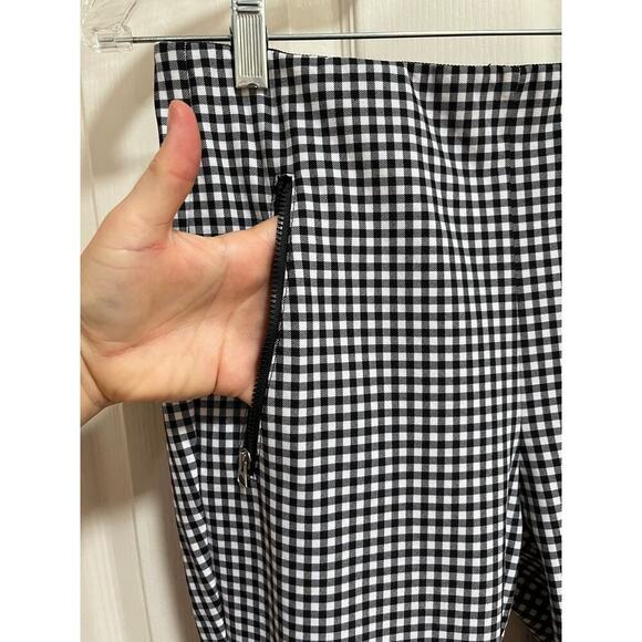Rag and Bone Simone Gingham Pants checkered zipper pockets 10 academia preppy - Picture 5 of 16